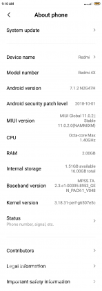 Mi Redmi 4x   2/16 GB